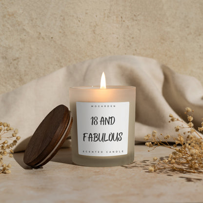 18th Birthday Candle - Luxury Vanilla Soy 220g | 18th Birthday Gift