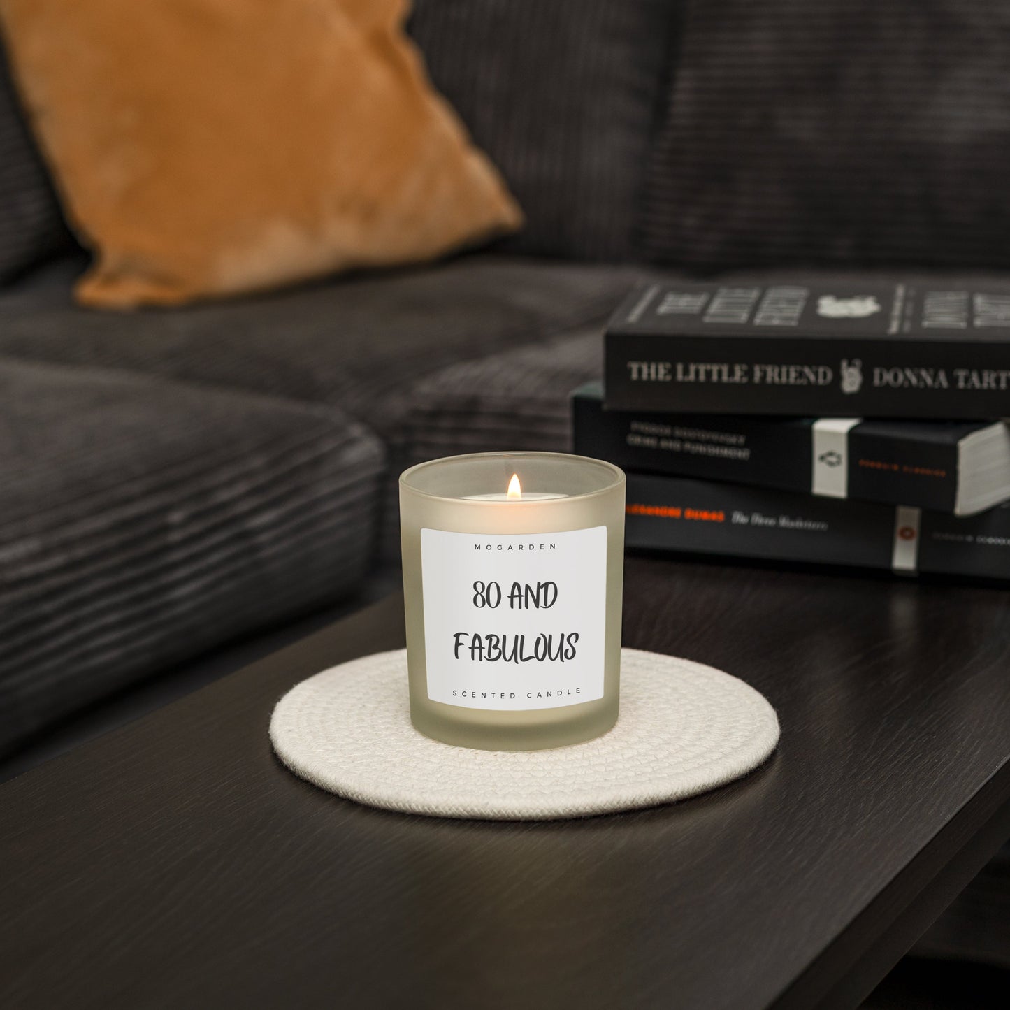 80th Birthday Candle - Luxury Vanilla Soy 220g | 80th Birthday Gift