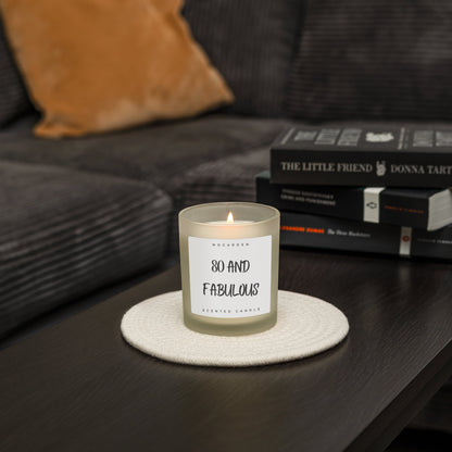 80th Birthday Candle - Luxury Vanilla Soy 220g | 80th Birthday Gift