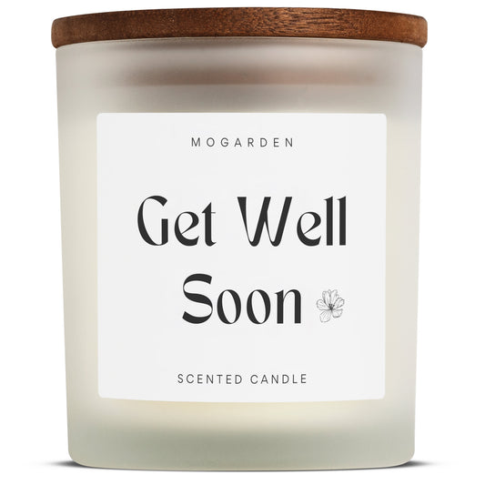 Get Well Soon Candle - Luxury Vanilla Soy 220g | Get Well Gift