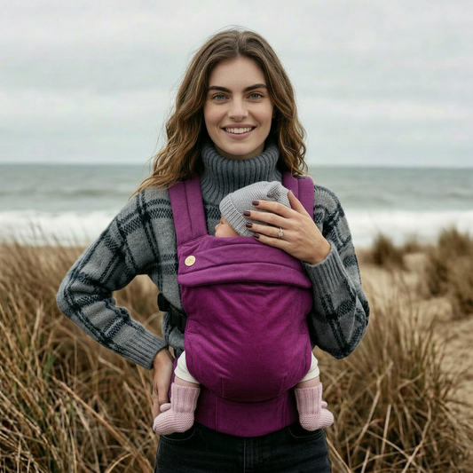 Velvet Baby Carrier - Berry Kiss