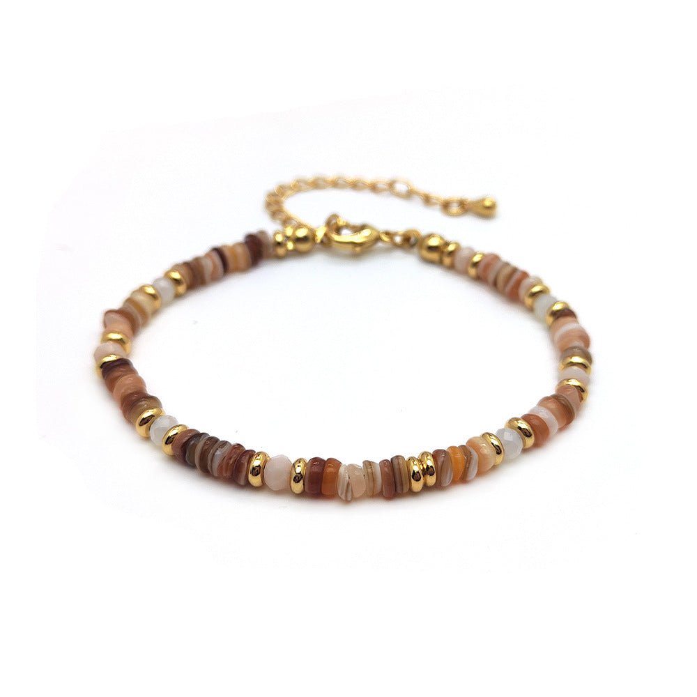 Colorful Natural Shell Hand-Woven Beaded Bracelet