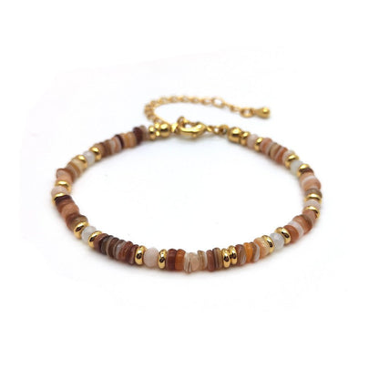 Colorful Natural Shell Hand-Woven Beaded Bracelet