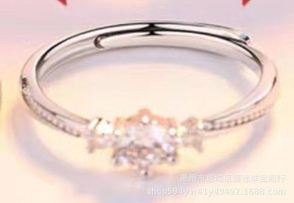 Him & Her Sterling Silver Couple Rings – Adjustable