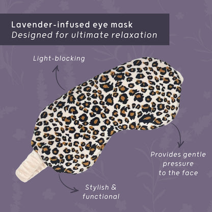 Lavender Deep Pressure Therapy Mask - Leopard Print