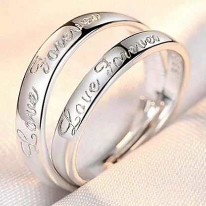 Minimalist Couple Zircon Diamond Crown Ring