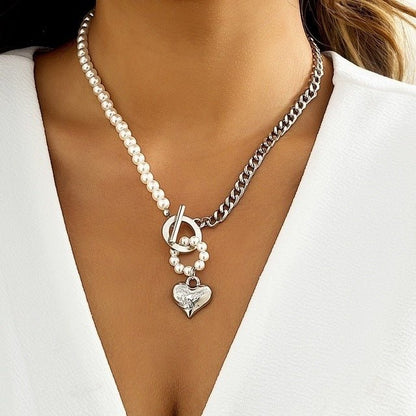 Multi-Layer Pearl & Coin Necklace for Women