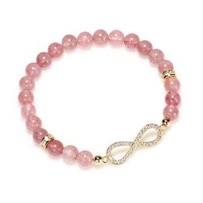 Natural Strawberry Crystal Zircon Bracelet
