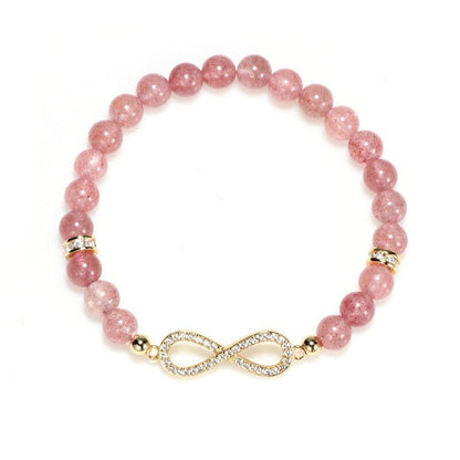 Natural Strawberry Crystal Zircon Bracelet