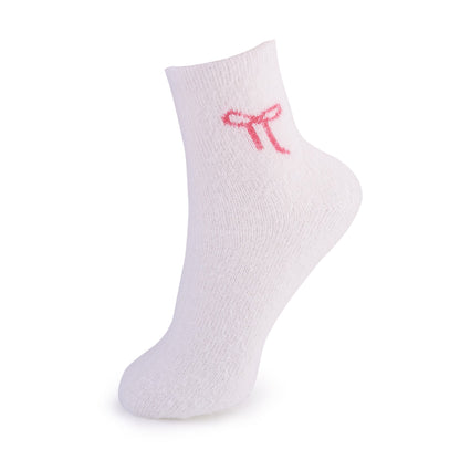 Cosy Cuddle Socks, Pink Bows