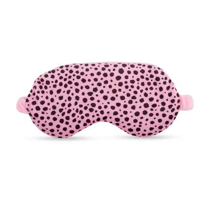 Lavender Deep Pressure Therapy Mask - Pink Dalmatian Print
