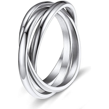 Three-Ring Rotating Anxiety Relief Ring